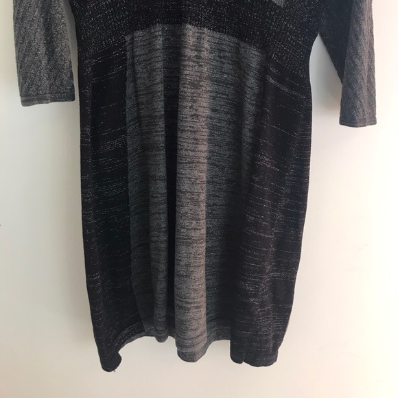 Lane Bryant Knit Sweater Dress Cross 14/16 gray - Picture 3 of 7